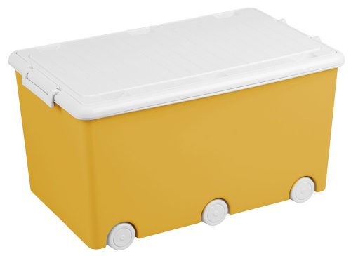 Tega Baby játéktároló doboz kerekekkel 36x29x57 cm-Sárga