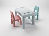 Tega Baby multifun játékasztal+szék szett-Türkiz/Rózsaszín/Szürke